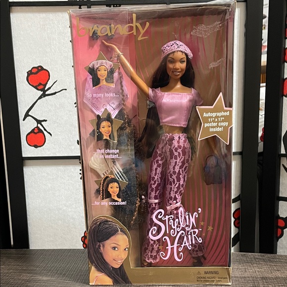 Brandy Melville Styling Hair Doll with Pink Outfit